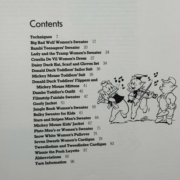 The Disney Book of Knitting by Coss & Robinson 1989 - Picture 4 of 9